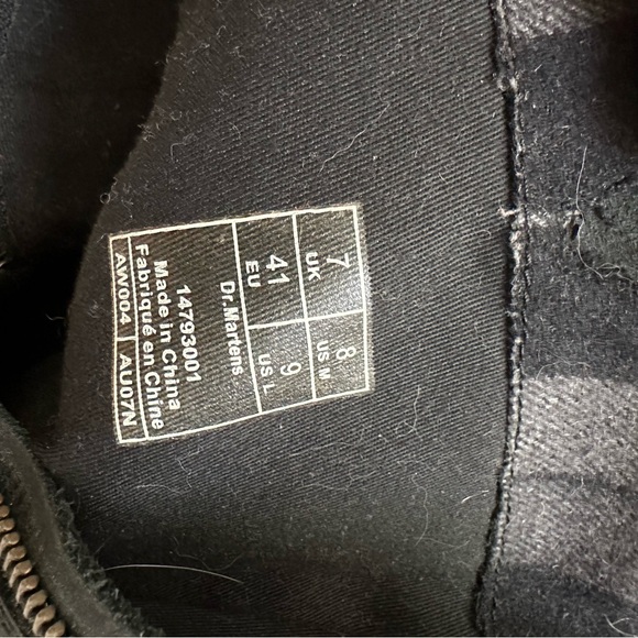 Dr. Martens Black Leather Boots - Picture 3 of 3